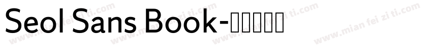Seol Sans Book字体转换